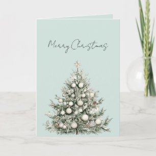 Tarjeta Adornos de Navidad de menta para árbol