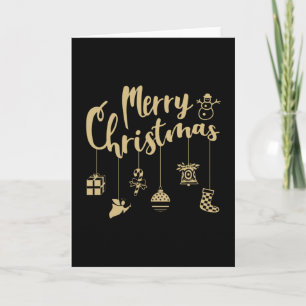 Tarjeta Adornos de Navidad Feliz Navidad