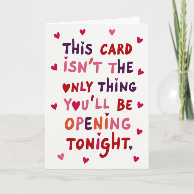Tarjeta Adult Opening Tonight Card (Anverso)
