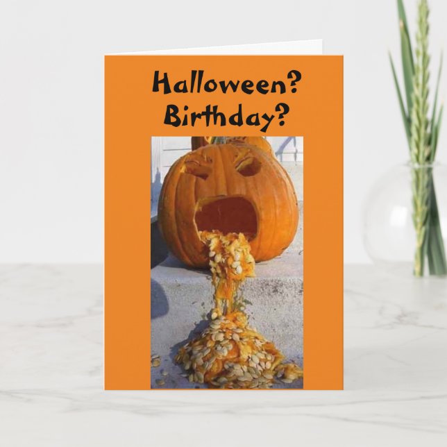 TARJETA *ADULTO* HALLOWEEN BIRTHDAY WISHES PARA TI! (Anverso)