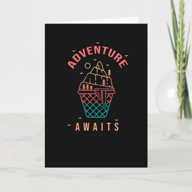 Tarjeta Adventure Awaits (Anverso)