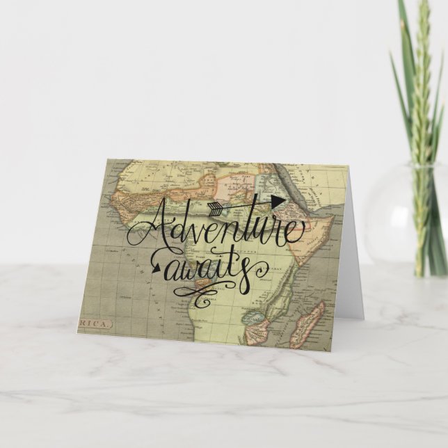 Tarjeta Adventure Awath Old World Map Card (Anverso)