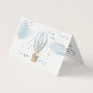 Tarjeta Adventure Awath Teddy Bear Baby Shower Foldable