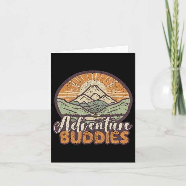 Tarjeta Adventure Buddies Parejas Divertidas Aventura de S (Anverso)