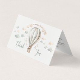 Tarjeta Adventure Teddy Baby Shower Foldable Gracias