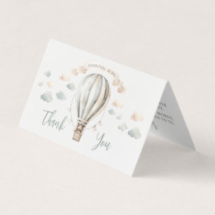 Tarjeta Adventure Teddy Baby Shower Foldable Gracias