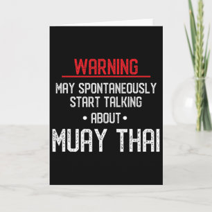 Tarjeta Advertencia divertida de Muay Thai - Nak Muay, Gif