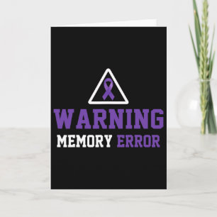 Tarjeta Advertencia divertida Error de memoria divertido H
