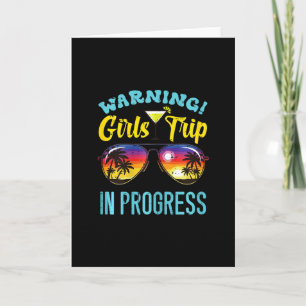 Tarjeta Advertencia Progreso de viaje de chicas Solteras V