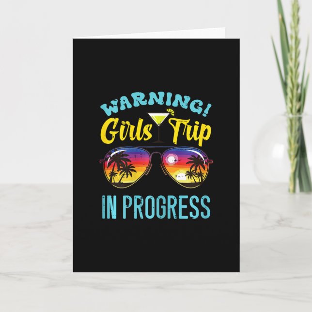 Tarjeta Advertencia Progreso de viaje de chicas Solteras V (Anverso)