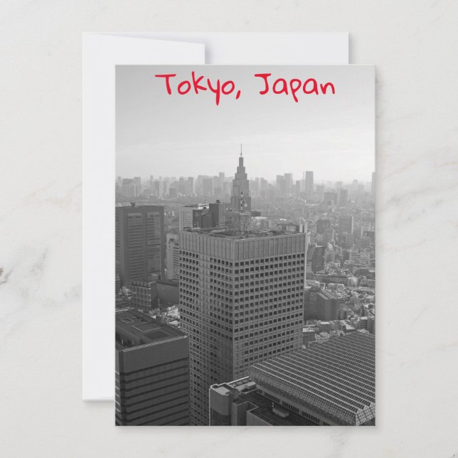 Tarjeta aérea de Tokio (Anverso)