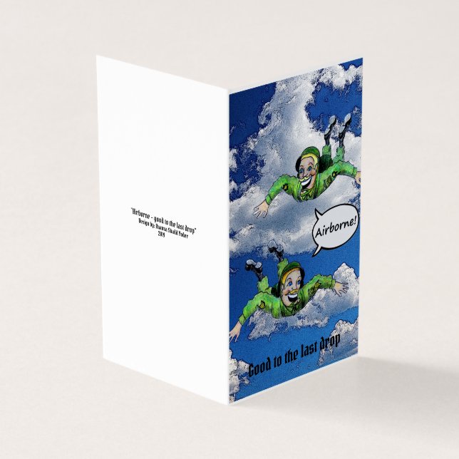 Tarjeta Aeronado, el ejército salta paracaidista, personal (Exterior)