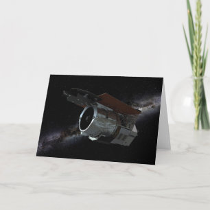 Tarjeta Aeronave espacial con telescopio infrarrojo de cam