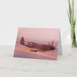 Tarjeta Aeroplano del Spitfire de Supermarine