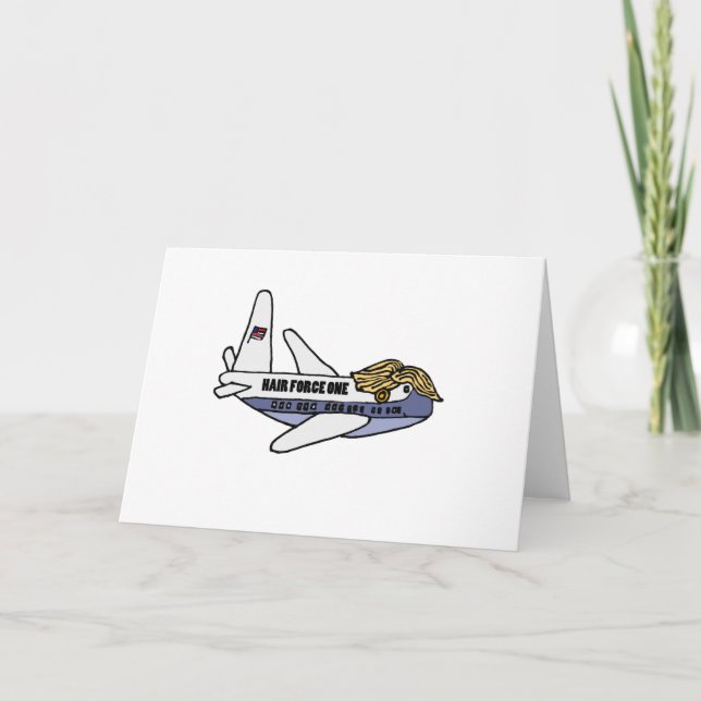 Tarjeta Aeroplano presidencial divertido de Donald Trump (Anverso)