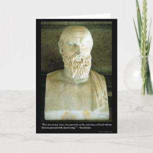Tarjeta Aeschylus "Dice el Refrán" Regalos Camisetas Etcét