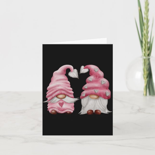 Tarjeta Aesthetic Nk Gnome Valentines Day Decor For Women  (Anverso)