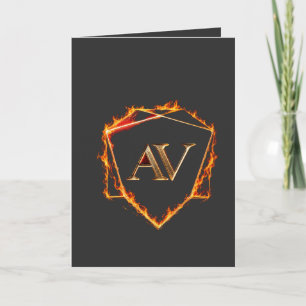 Tarjeta AETHER VANGUARD - Logotipo de AV Piedra Forma Ropa