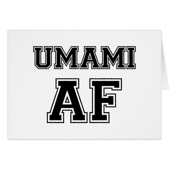 TARJETA AF DE UMAMI (Anverso (Horizontal))