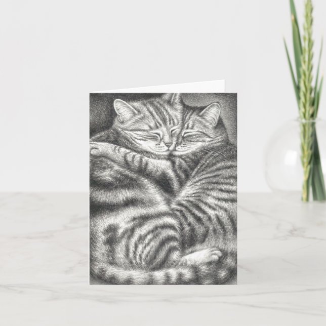 TARJETA AFECTO DEL CAT DE TABBY (Anverso)