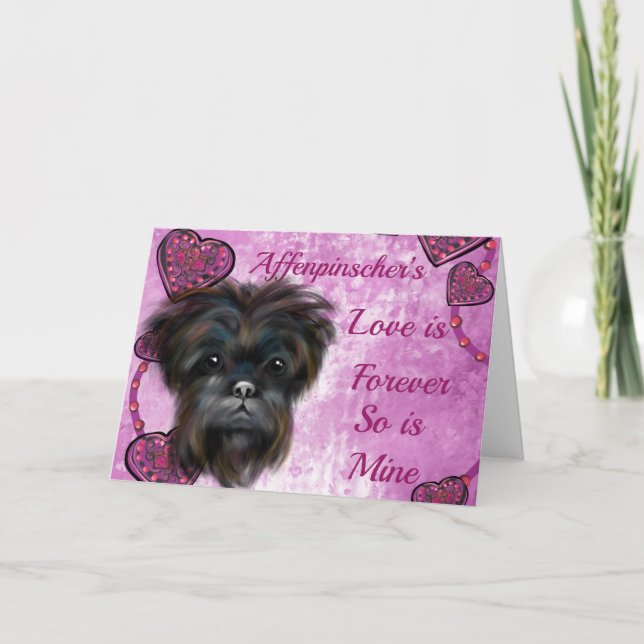 TARJETA AFFENPINSCHER  (Anverso)