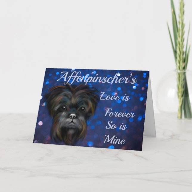 TARJETA AFFENPINSCHER  (Anverso)
