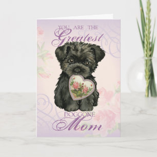 Tarjeta Affenpinscher Heart Mom
