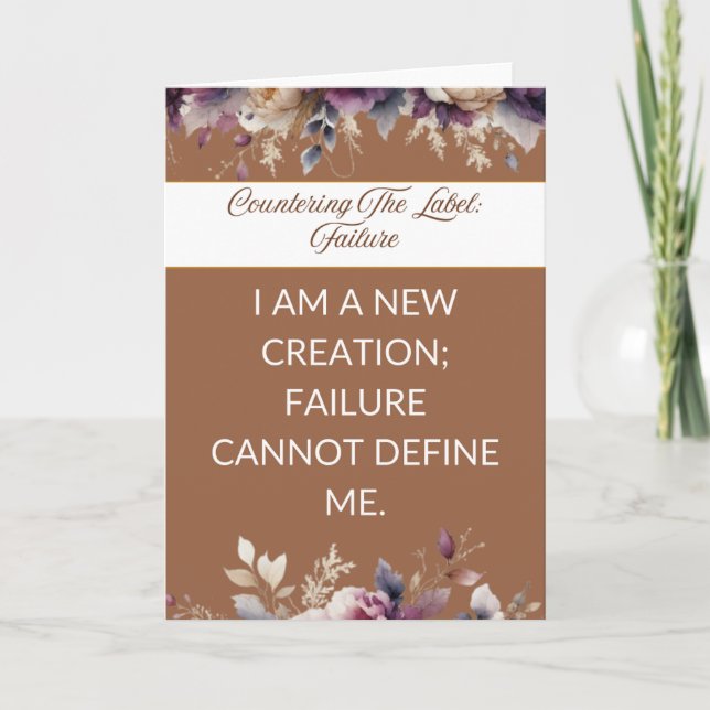 Tarjeta Affirmation card mental wellness for her - health (Anverso)