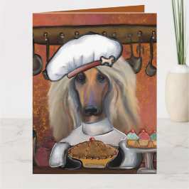 TARJETA AFGHAN HOUND