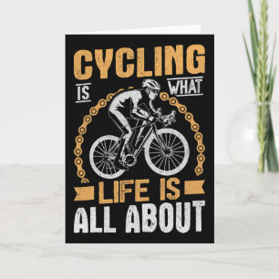 Tarjeta Aficionado al ciclismo de montaña en bicicleta de