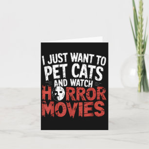 Tarjeta Aficionado de Reloj Divertido Película de Terror -