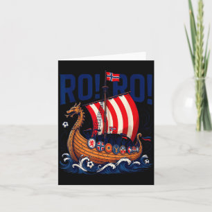 Tarjeta Aficionado fútbol vikingo ro ro noruega 
