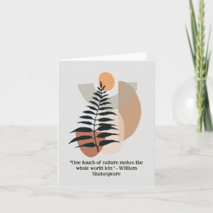 Tarjeta Aficionados al arte de la acuarela floral Boho