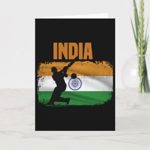 Tarjeta Aficionados del críquet de la India Fans de críque