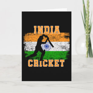 Tarjeta Aficionados del críquet de la India Seguidores del