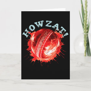 Tarjeta Aficionados del críquet S ¡Howzat! Críquet Ll S ef