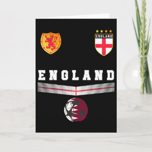 Tarjeta Aficionados fútbol Inglaterra Jersey Bandera ingle