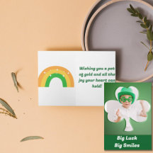 Tarjeta afortunada del Día de San Patricio