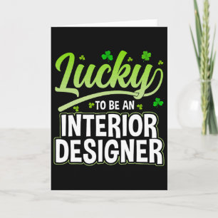 Tarjeta Afortunado de ser diseñador de interiores - Divert