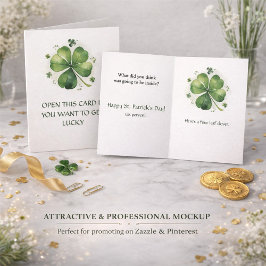 Tarjeta Afortunado - Divertido Día de San Patricio 