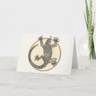 Tarjeta Afortunado el lagarto de Sedona, Arizona