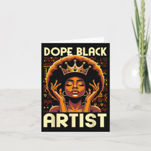 Tarjeta Afr: Artista negro de narcóticos profesor de arte
