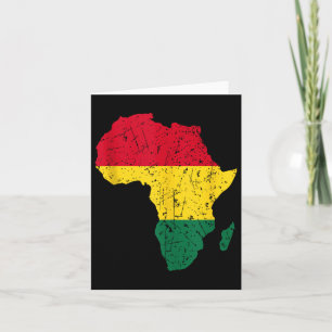Tarjeta Africa African American Black History Month Junete