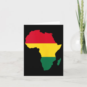 Tarjeta Africa African American Black History Month Junete