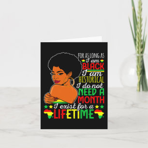 Tarjeta Africa American Black History Month Enero 19 De Ju