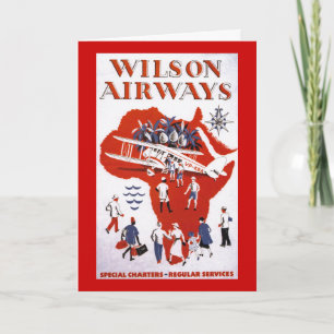Tarjeta ~ África de las vías aéreas de Wilson