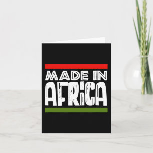 Tarjeta África: Historia negra, herencia africana