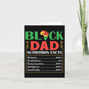 Tarjeta África: Nutrición de papá negro hace que Melanin s