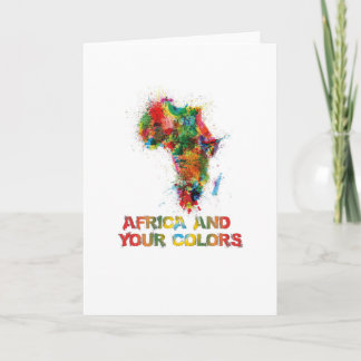 Tarjeta África y tus colores