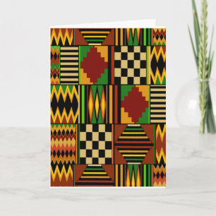 Tarjeta African Royal Kente Cloth Design
